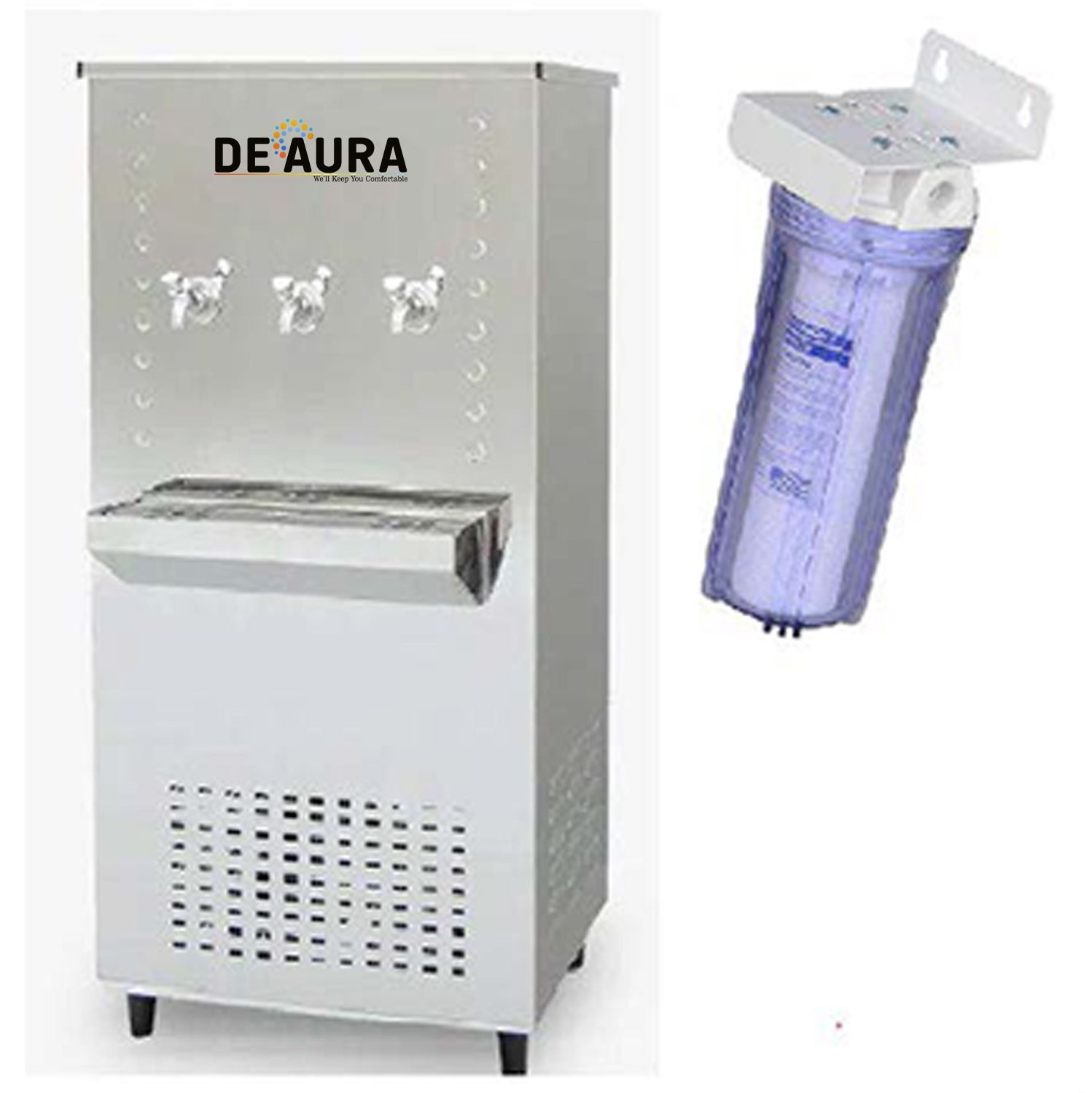 DEAURA 3 TAP SS WATER COOLER